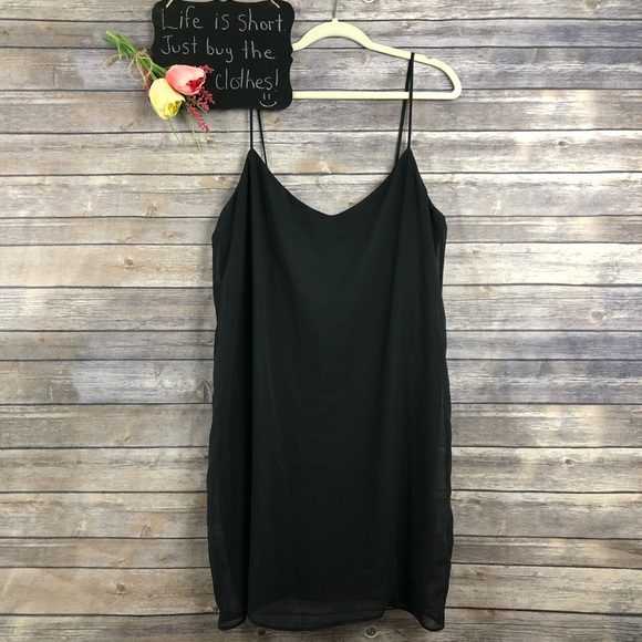 ASOS Dresses & Skirts - ASOS black spaghetti strap sleeveless slip dress